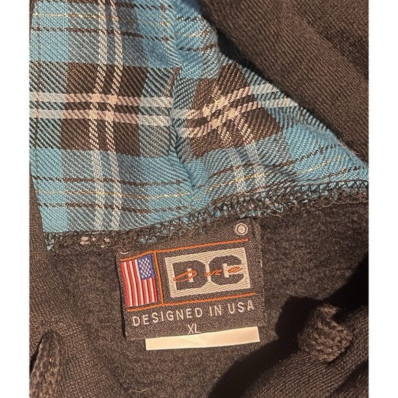 DC ONE WASHINGTON DC Pull-Over Style Black Hoodie Sweatshirt Size XL - Picture 2 of 10